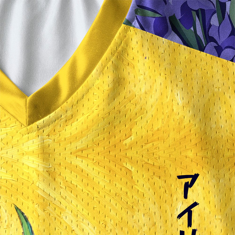 Kyoto-Lion Iris Cat Paneled Long Sleeve Jersey