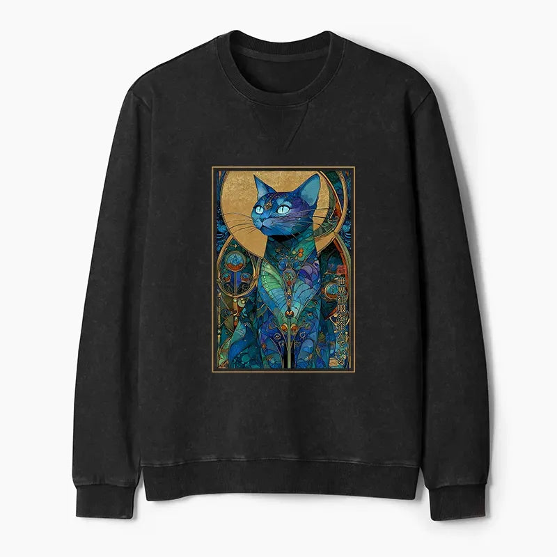 Washed Terry Sweatshirt for Daily Wear
