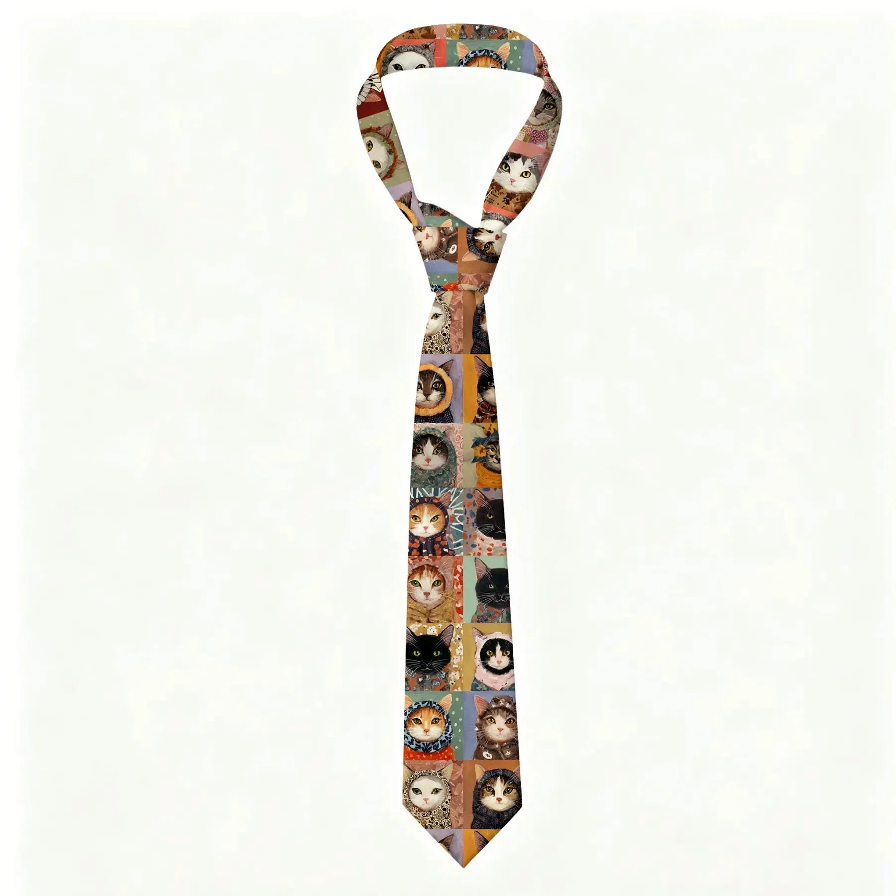 Kyoto-Lion Kitty Quilt Necktie