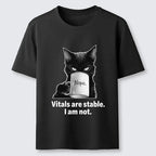 Black Cat Coffee Meme T-Shirt