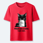 Black Cat Coffee Meme T-Shirt