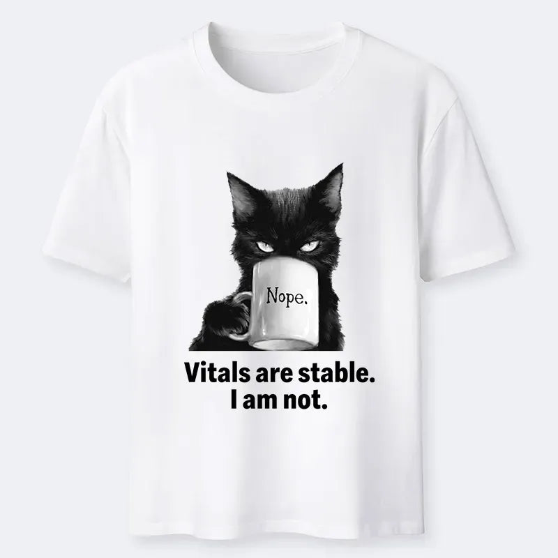 Japanese Vintage Black Cat Tee