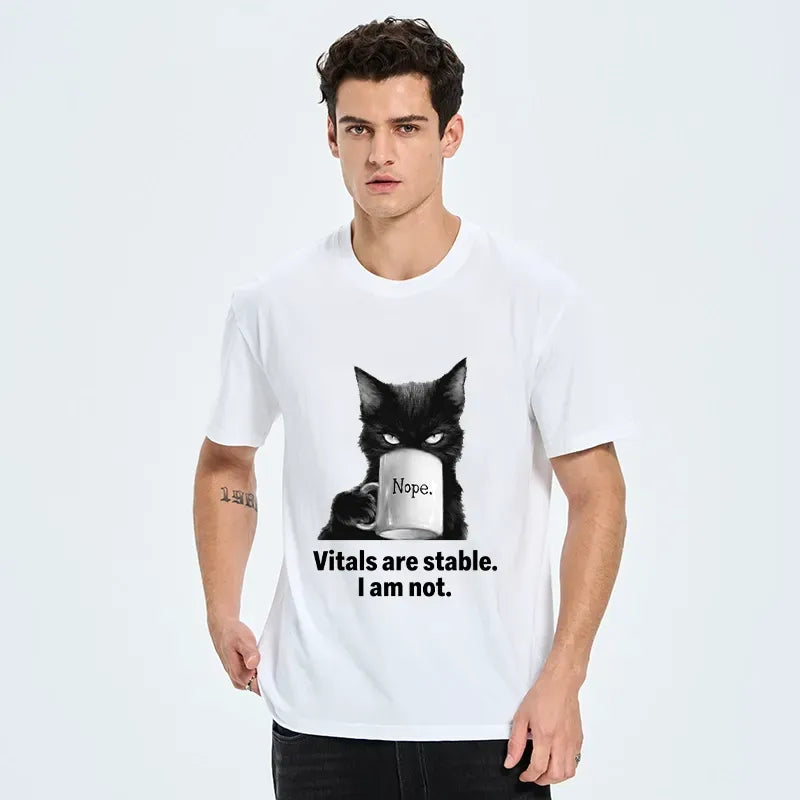 Japanese Vintage Black Cat Tee
