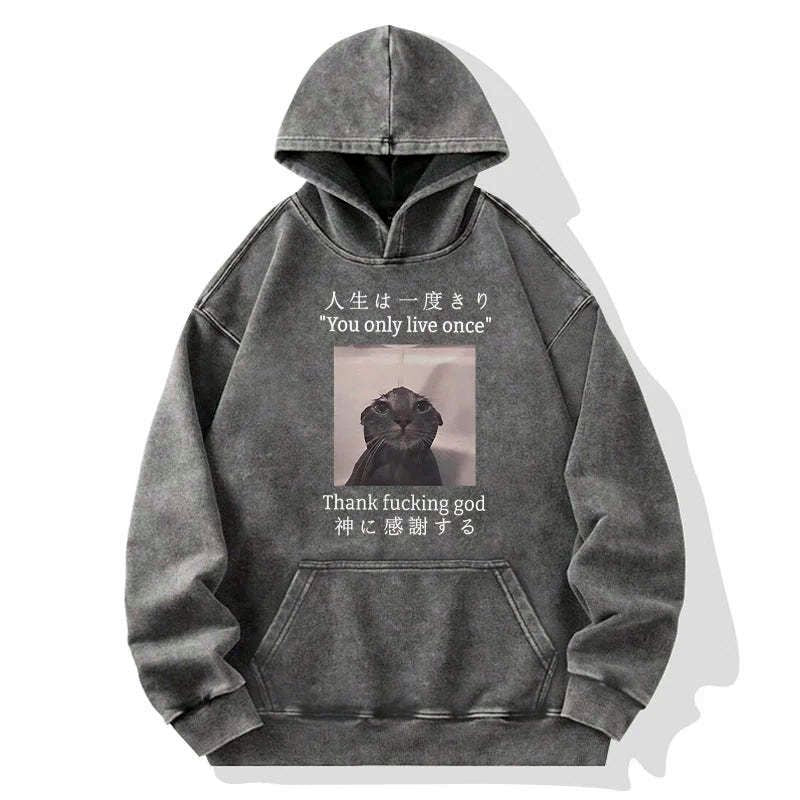 melancholy cat hoodie for gift