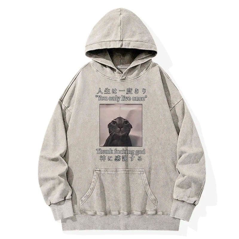 melancholy cat hoodie for gift