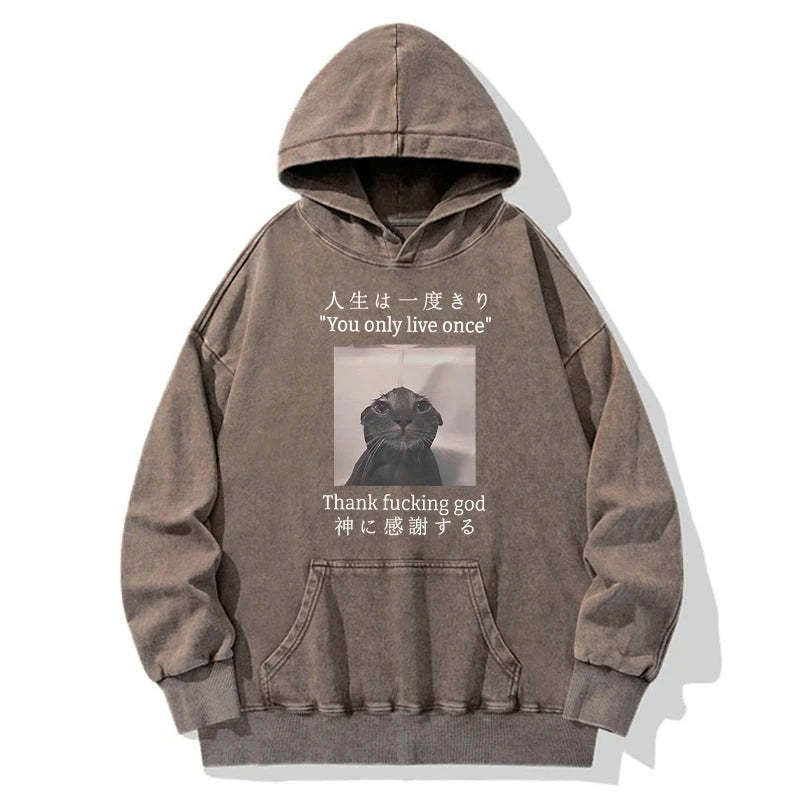 funny cat hoodie for daily wear