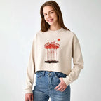 Super Soft Cotton Crop Sweatshirt for Summer