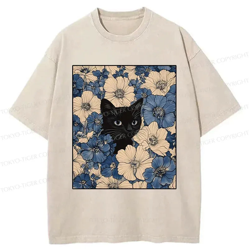 Japanese Cat T-Shirt for Summer