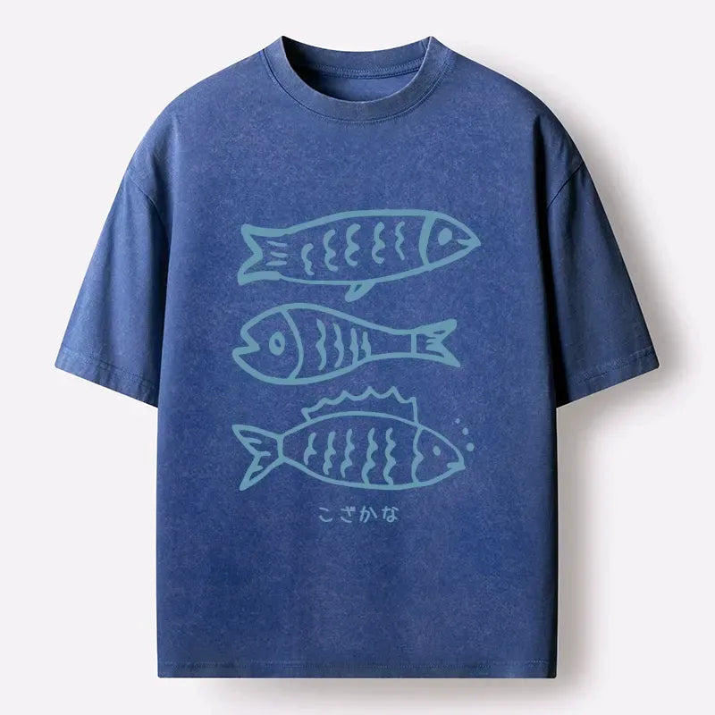 Three Fish Swimming T-Shirt with Free Shipping