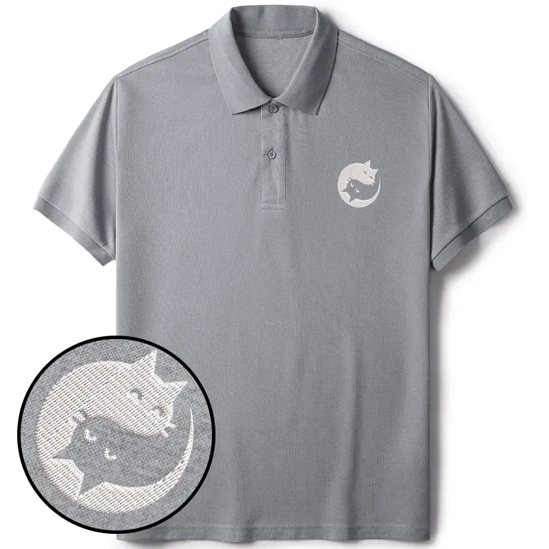 Yin Yang Cat Polo for Streetwear