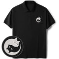 Yin Yang Cat Polo for Streetwear