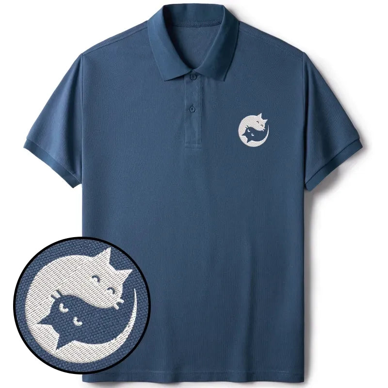 Trendy Japanese Cat Polo T-Shirt