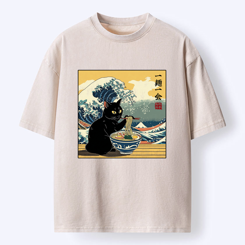 Japanese Cat Ramen Tee Best Seller