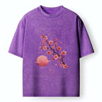 Japanese vintage sakura moon t-shirt