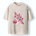 Japanese vintage sakura moon t-shirt
