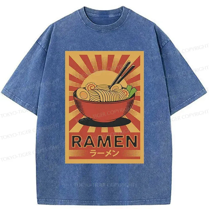 Kyoto-Lion Retro Ramen Washed T-Shirt