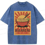 Kyoto-Lion Retro Ramen Washed T-Shirt