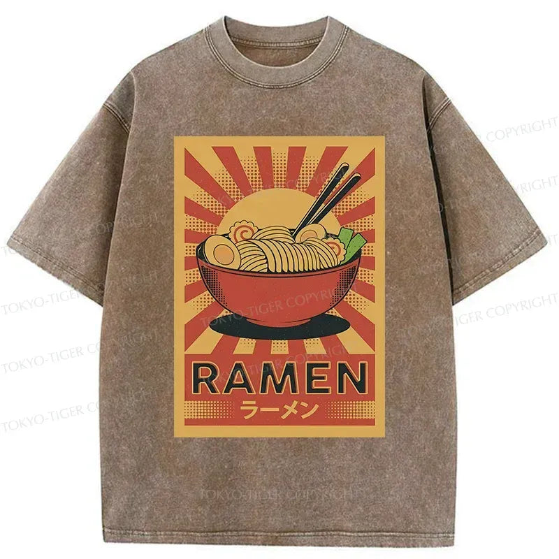 Kyoto-Lion Retro Ramen Washed T-Shirt