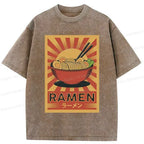 Kyoto-Lion Retro Ramen Washed T-Shirt