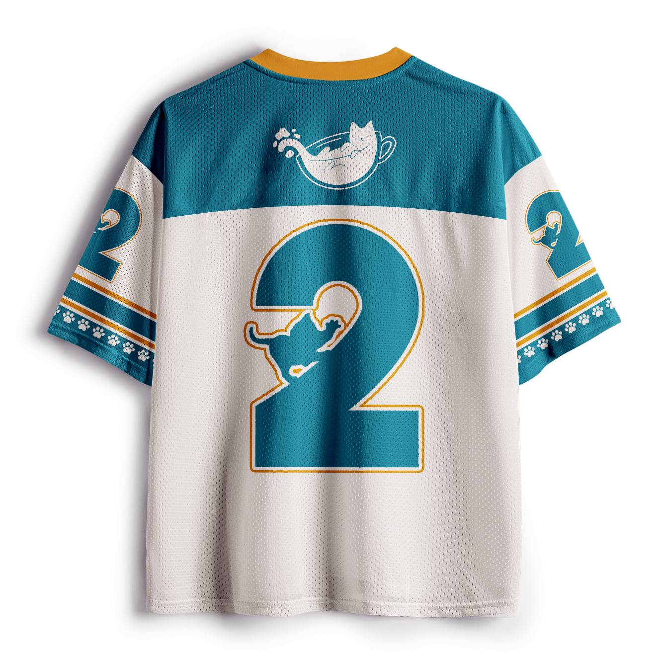 Lazy Cat Tea Time Mesh Jersey