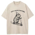 Kyoto-Lion Groundhog Getting Ready To Cause Trouble Washed T-Shirt