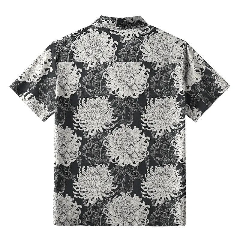 Traditional Japanese Hawaiian Shirt for Streetwear