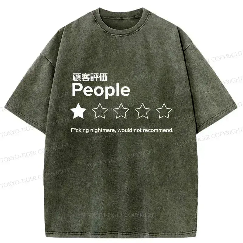 Kyoto-Lion Evaluation People Washed T-Shirt