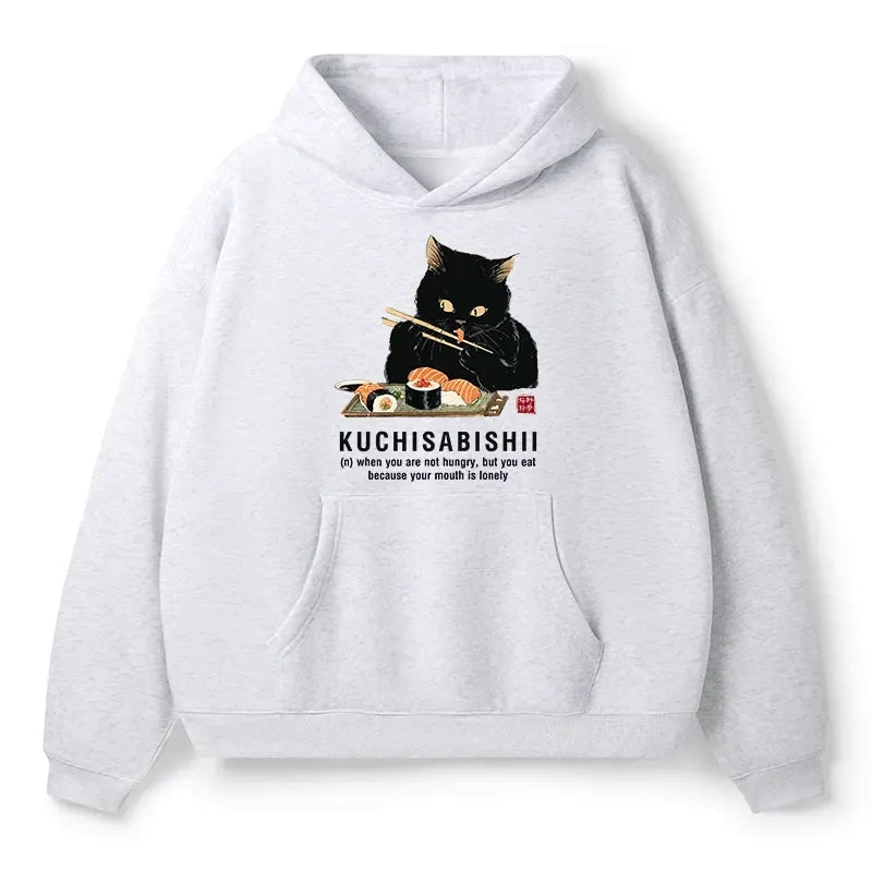Kyoto-Lion Cat£ºNot Hungry, Just Bored Adult Fleece Hoodie