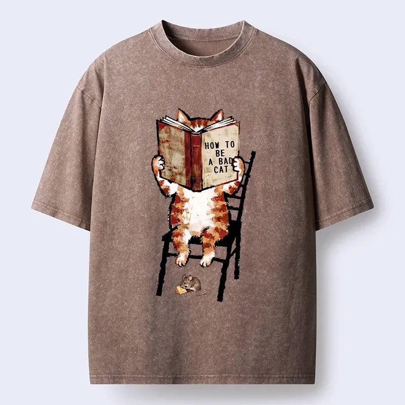 Tokyo?Tiger Be A Bad Cat Washed T-Shirt