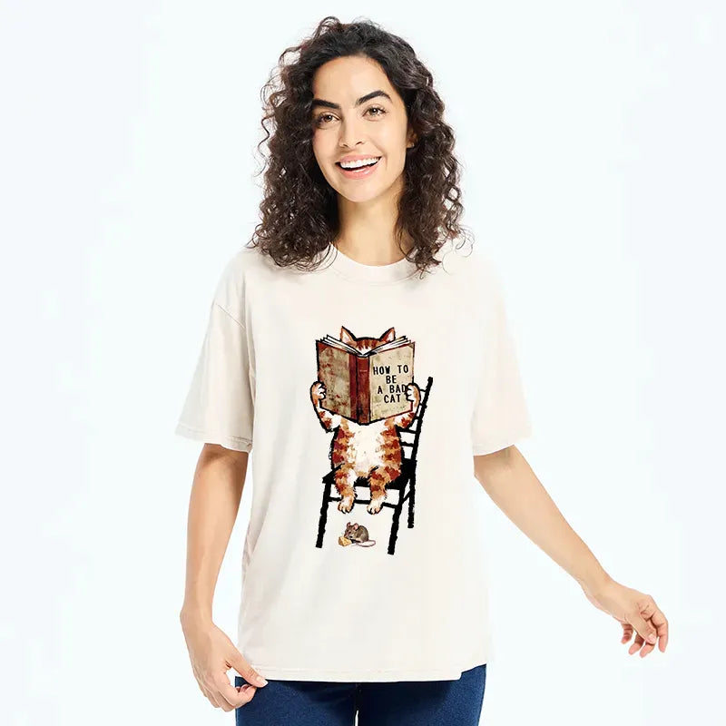Tokyo?Tiger Be A Bad Cat Washed T-Shirt