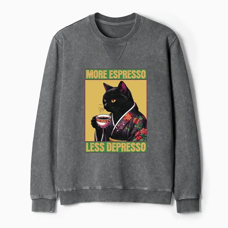 Caffeine Down Depression Graphic Pullover