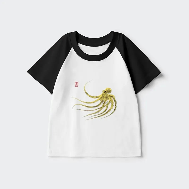 Trendy Kids Octopus T-Shirt for Spring