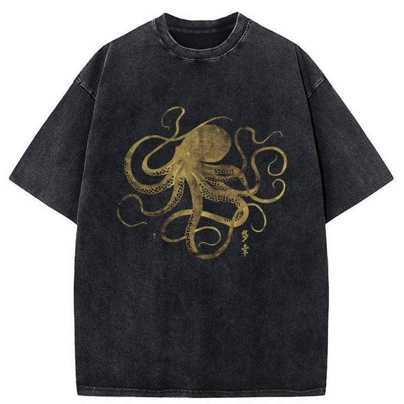 kyoto lion gold print tee for summer