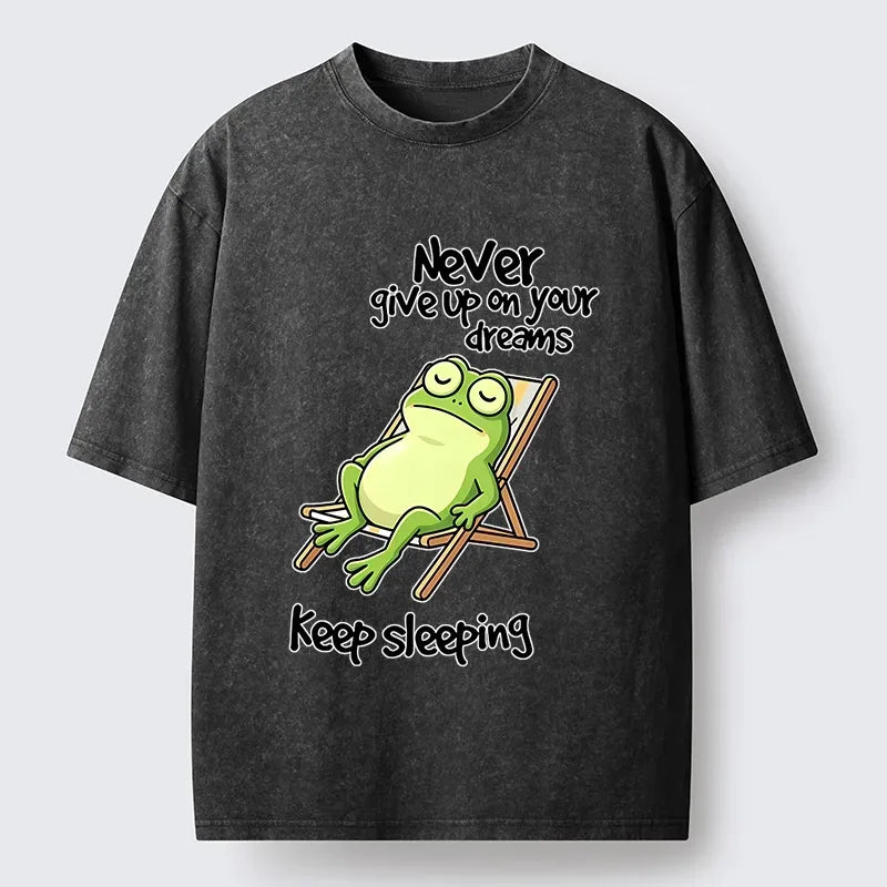 washed japanese t shirt for daily wear