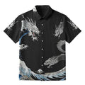 Kyoto-Lion The Great Wave Off Dragon Button-up Shirt