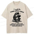 Japanese Frog Washed T-Shirt for Summer