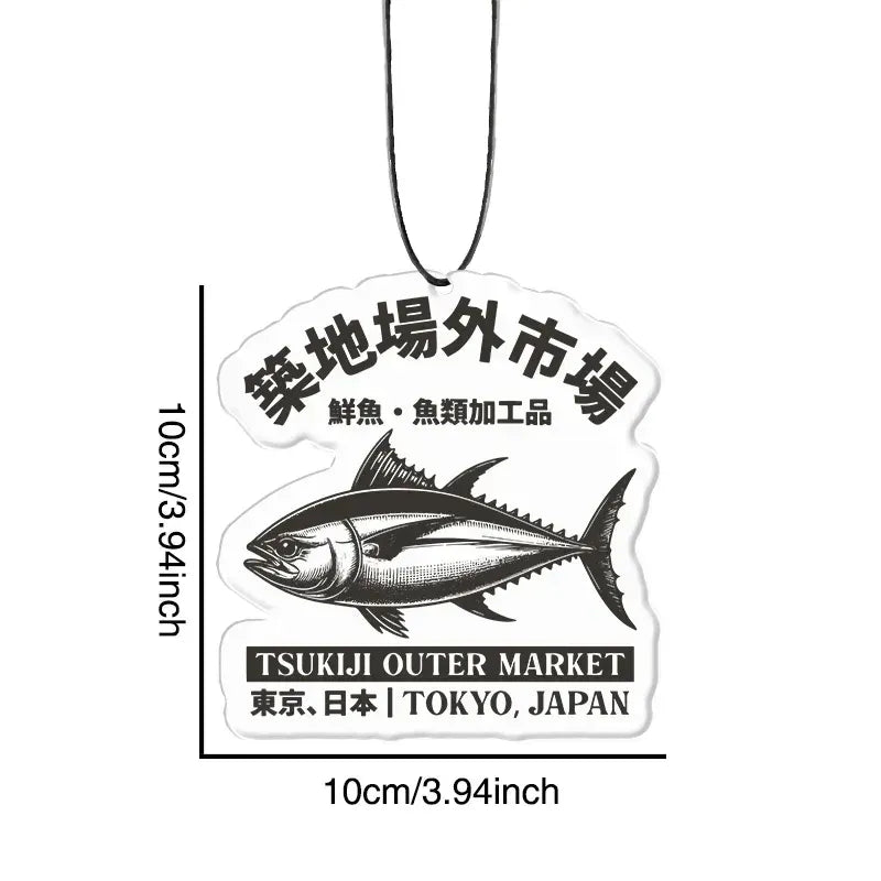 Tokyo Tsukiji fish market car air freshener