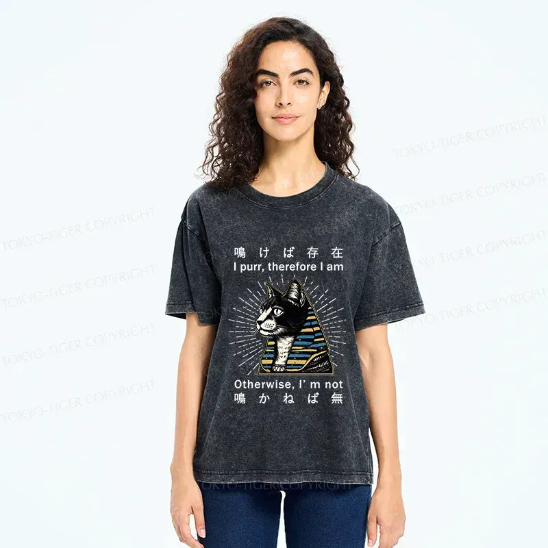 Japanese Ukiyo-e Cat T-Shirt for Streetwear