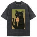 Washed Unisex Cotton Tee with Ice Cream