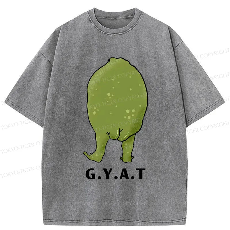 Kyoto-Lion Frog's Hip Washed T-Shirt