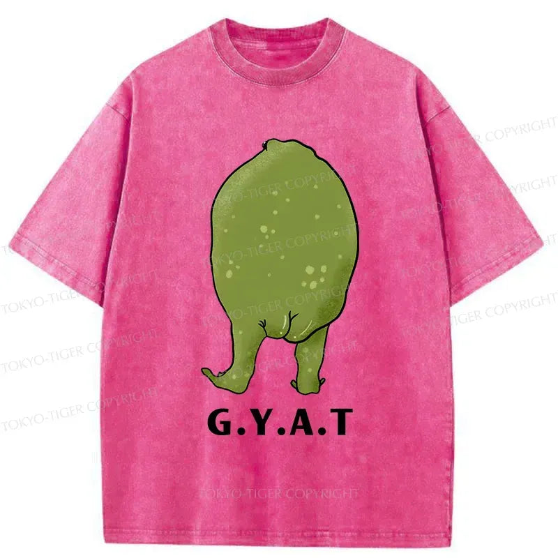 Kyoto-Lion Frog's Hip Washed T-Shirt