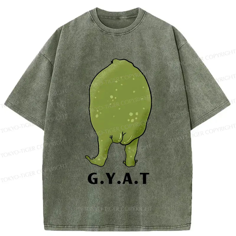 Kyoto-Lion Frog's Hip Washed T-Shirt