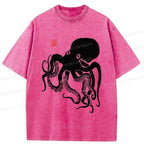 Retro Unisex Octopus T-Shirt for Streetwear