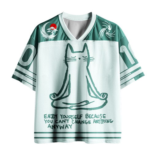 Japanese Vintage Cat Mesh Jersey