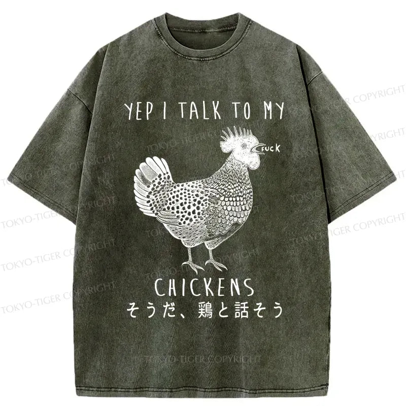 Dirty Talking Chicken Washed T-Shirt Deal