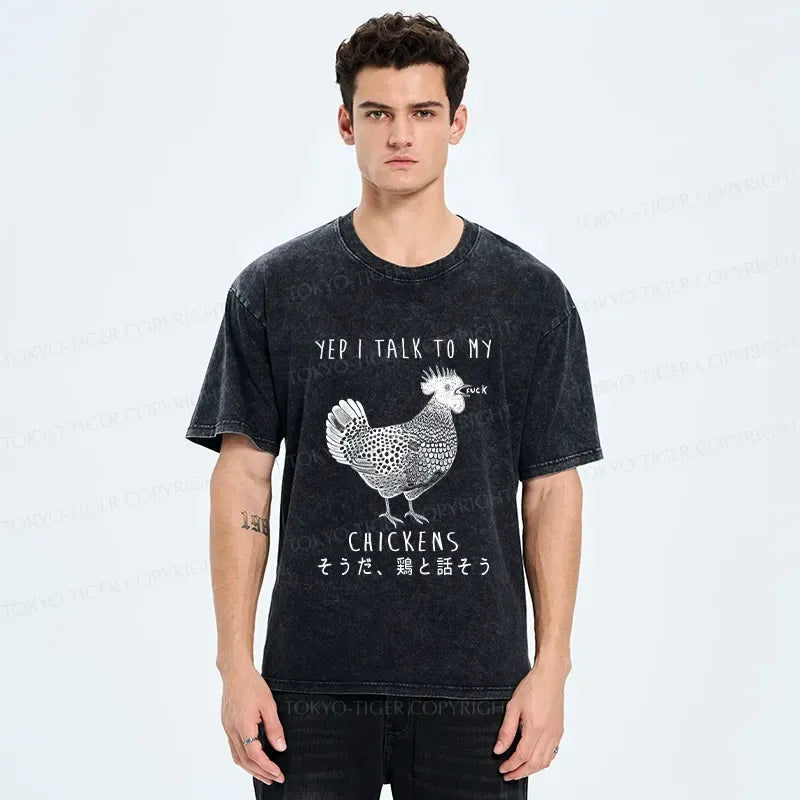Dirty Talking Chicken Washed T-Shirt Deal