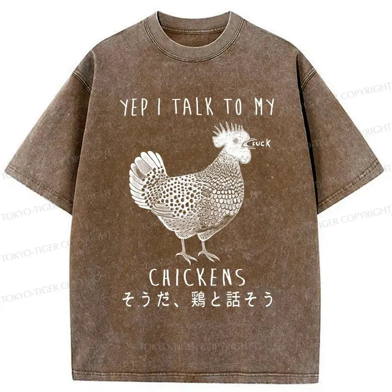 Dirty Talking Chicken Washed T-Shirt Deal
