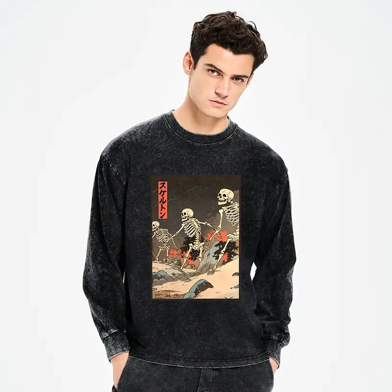 washed unisex t-shirt for daily wear