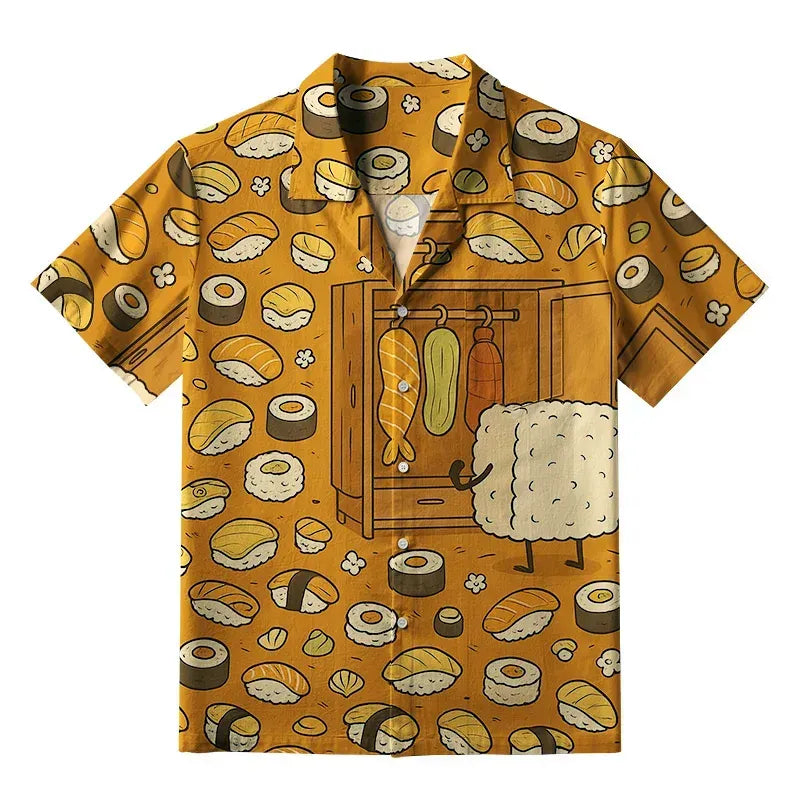 Kyoto-Lion Sushi Clothes Selection Aloha Hawaiian Shirt