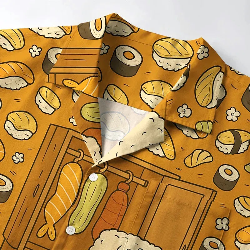 Kyoto-Lion Sushi Clothes Selection Aloha Hawaiian Shirt